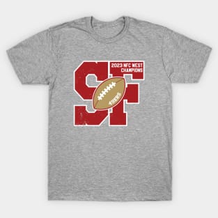 Big Bold San Francisco 2023 49ers NFC West Champs T-Shirt